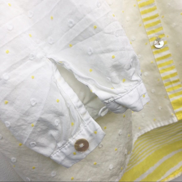 Vineyard Vines Yellow Stripe Button Up Blouse - Picture 7 of 8